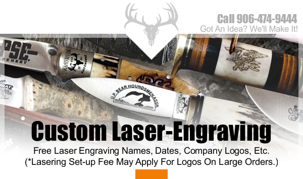 Laser Engraved Pocket Knives | Rapid River Knifeworks Knife Store