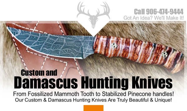 Damascus Hunting Knife | Rapid River Knifeworks