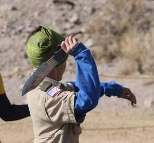 How to Throw a Knife Boy Scout Throwing a Knife