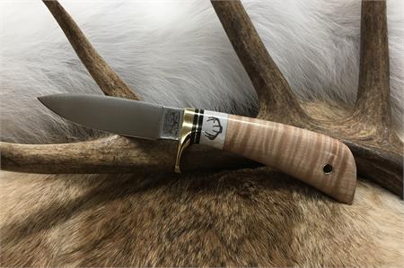 Curly Maple/Whitetail Antler Knife