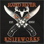 Rapid River Knifeworks T-Shirt with Damascus Knives